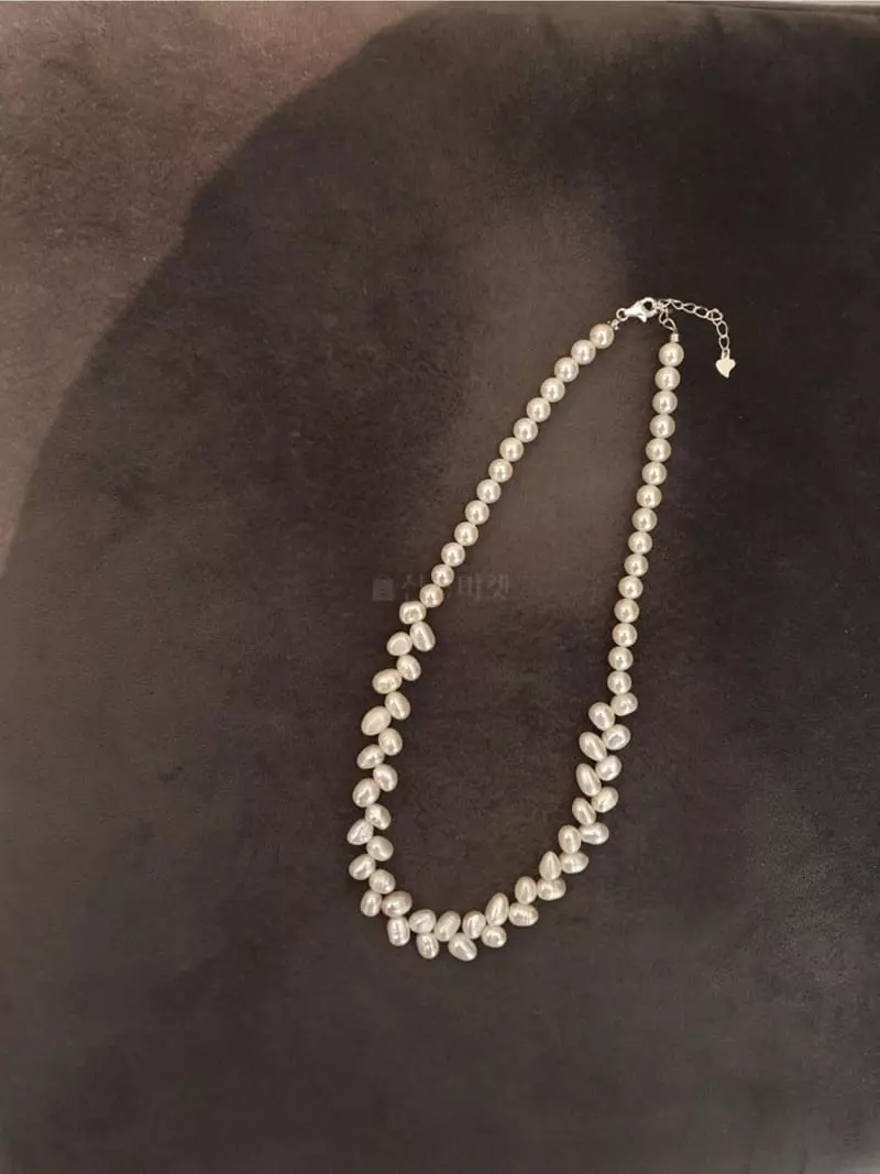 Blancchouette - Korean Women Fashion - #womensfashion - Silver Pearl7 Necklace - 3