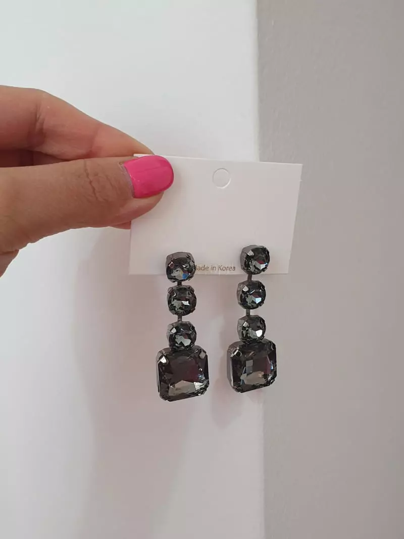 Blancchouette - Korean Women Fashion - #womensfashion - Black2 Earring - 2