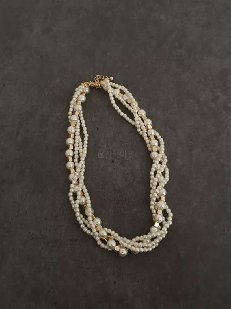 Blancchouette - Korean Women Fashion - #womensfashion - Pearl5 Necklace