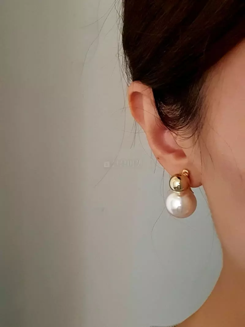 Blancchouette - Korean Women Fashion - #momslook - Pearl7 Earring - 4