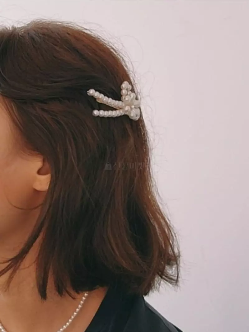 Blancchouette - Korean Women Fashion - #womensfashion - Pearl Hairpin 3 - 5