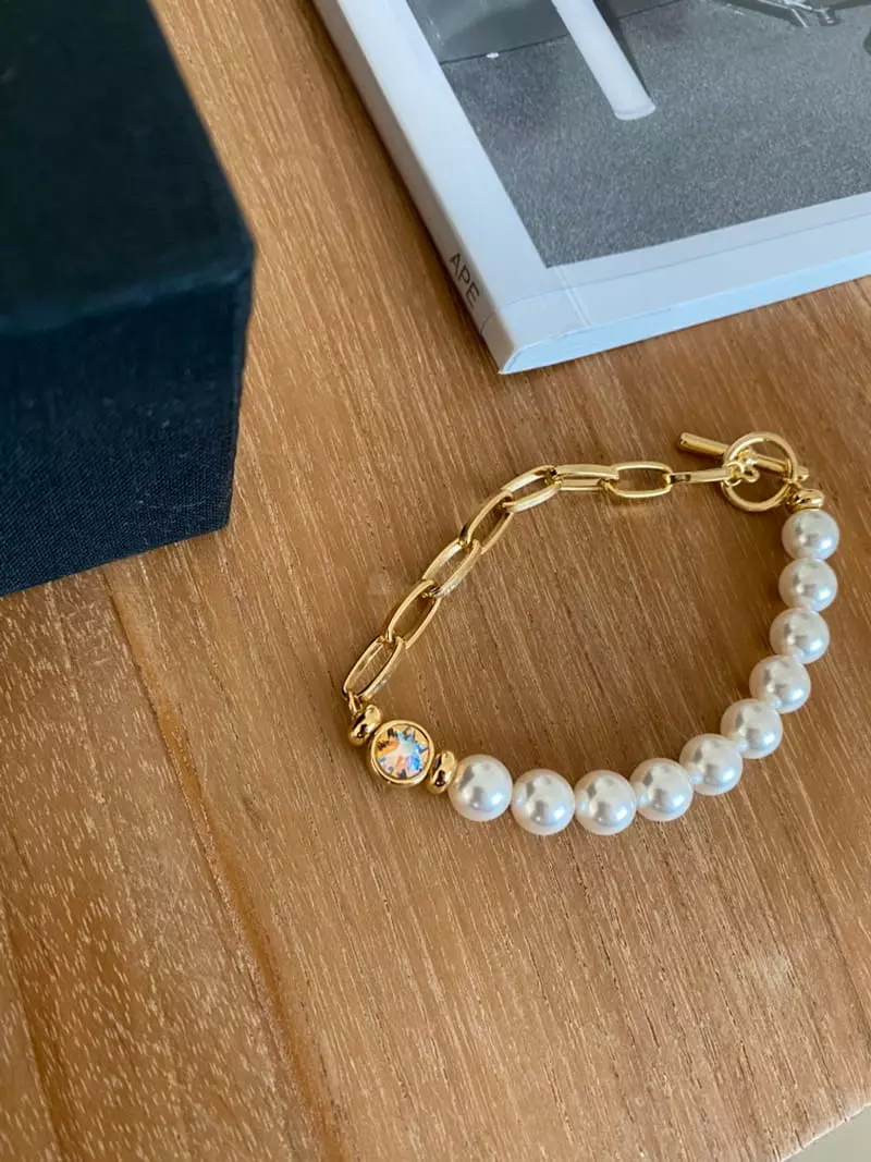 Blancchouette - Korean Women Fashion - #womensfashion - Swal Pearl Bracelet - 7