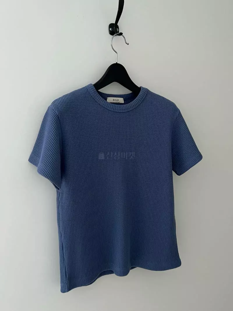 Bold - Korean Women Fashion - #momslook - Waffle Tee - 2