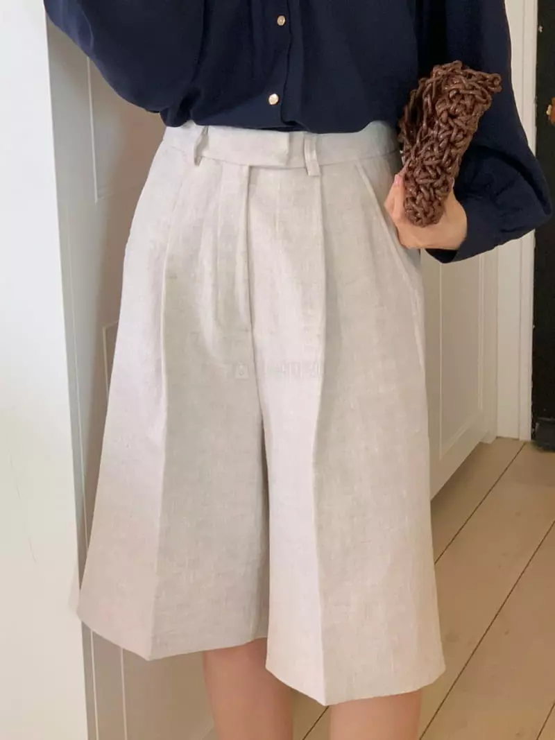 Bold - Korean Women Fashion - #momslook - Linen Pants