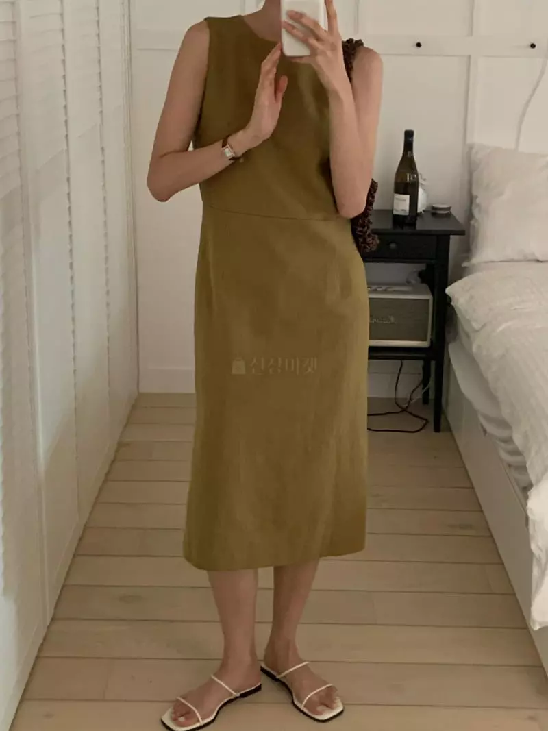 Bold - Korean Women Fashion - #momslook - Linen Midi One-piece - 2
