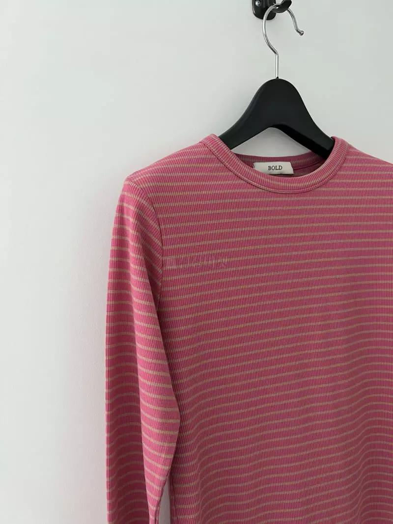 Bold - Korean Women Fashion - #vintagekidsstyle - Retro Stripes Shirt - 4