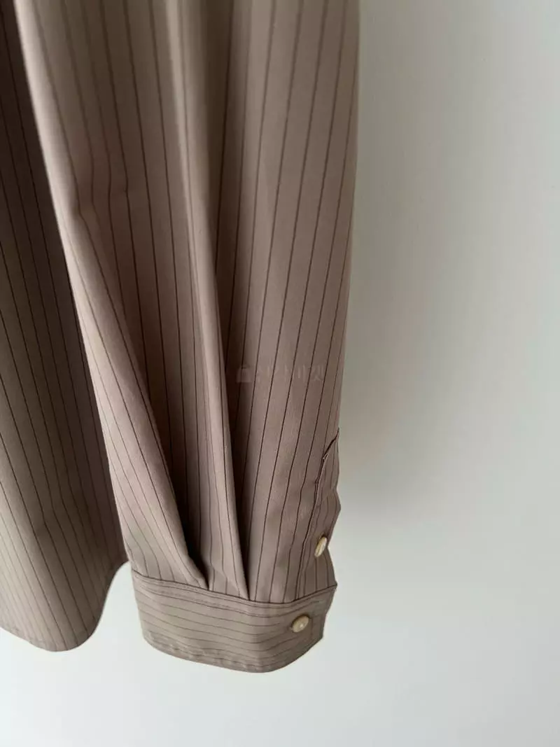 Bold - Korean Women Fashion - #restrostyle - Stripes Cover Shirt - 6