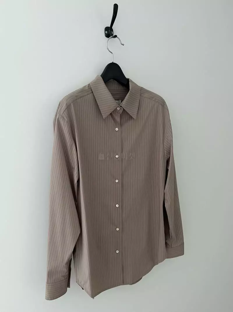 Bold - Korean Women Fashion - #romanticstyle - Stripes Cover Shirt - 7