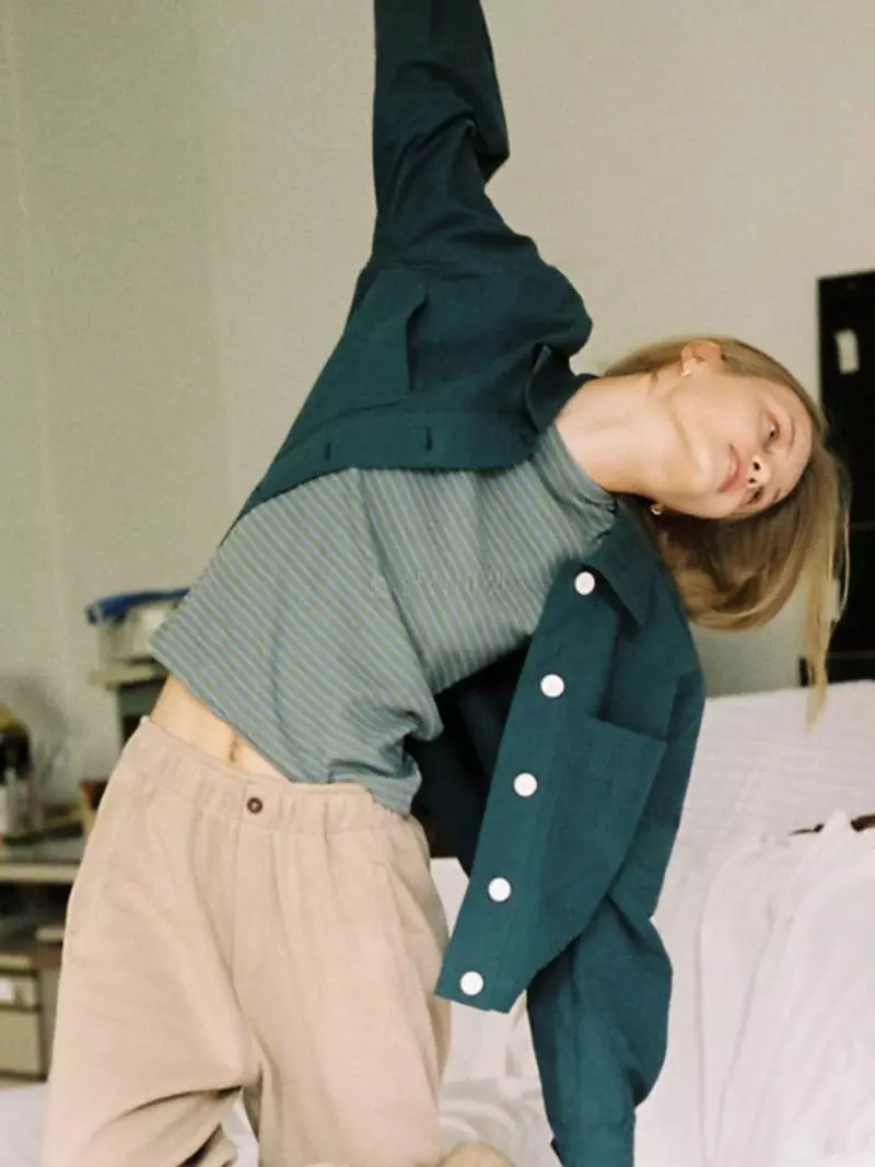 Bold - Korean Women Fashion - #vintagekidsstyle - Retro Stripes Shirt - 3