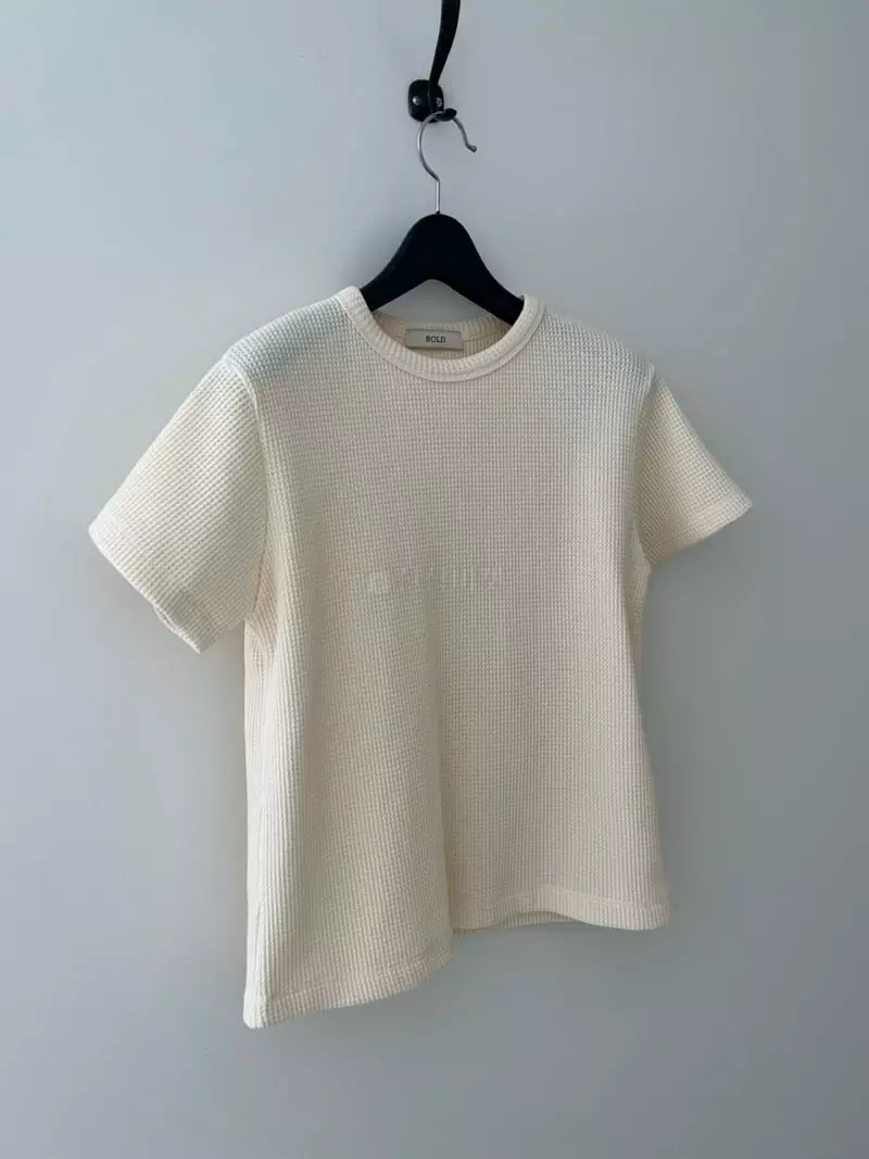 Bold - Korean Women Fashion - #womensfashion - Waffle Tee - 3