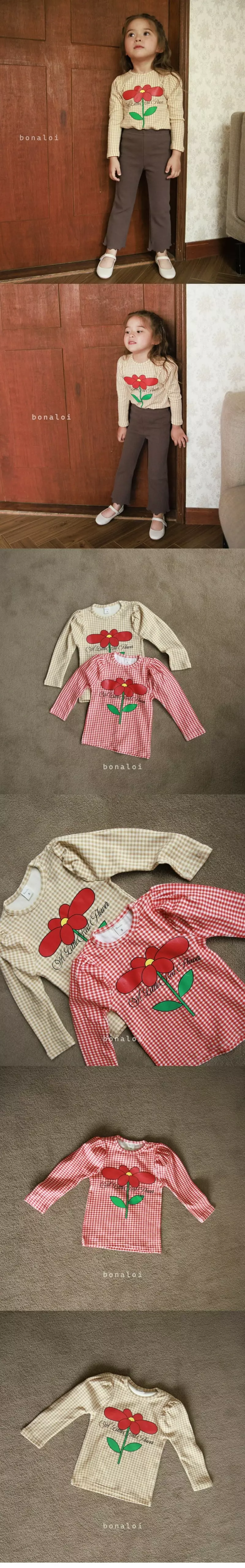 Bonaloi - Korean Children Fashion - #Kfashion4kids - Little Flower Tee - 3