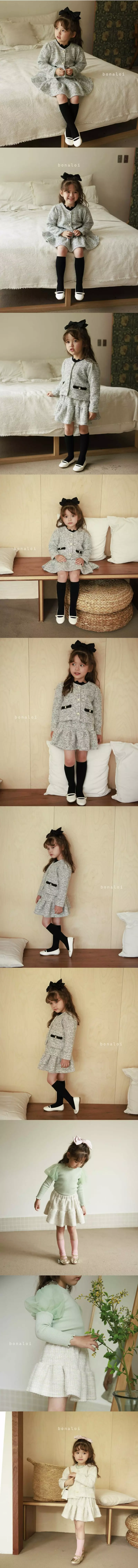 Bonaloi - Korean Children Fashion - #Kfashion4kids - Briell Top Bottom Set - 2