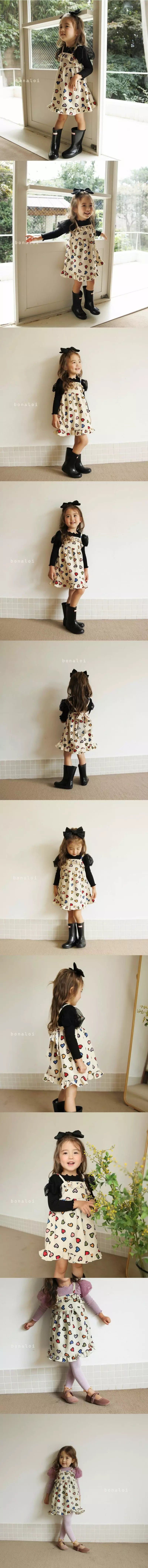 Bonaloi - Korean Children Fashion - #childofig - Back Ribbon One-piece - 2