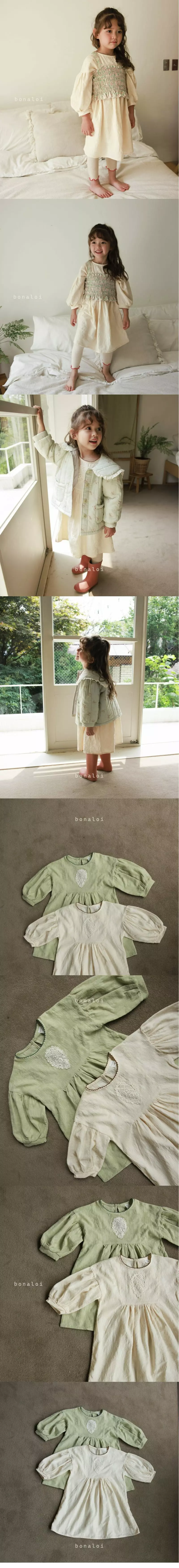 Bonaloi - Korean Children Fashion - #designkidswear - Water Bell One-piece - 2