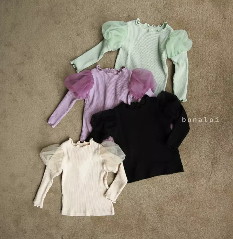 Bonaloi - Korean Children Fashion - #discoveringself - Melody Mesh Tee