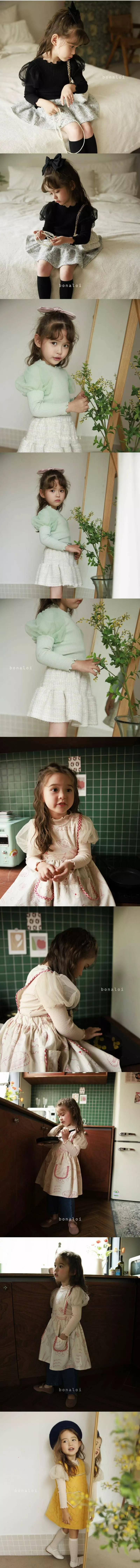 Bonaloi - Korean Children Fashion - #fashionkids - Melody Mesh Tee - 2