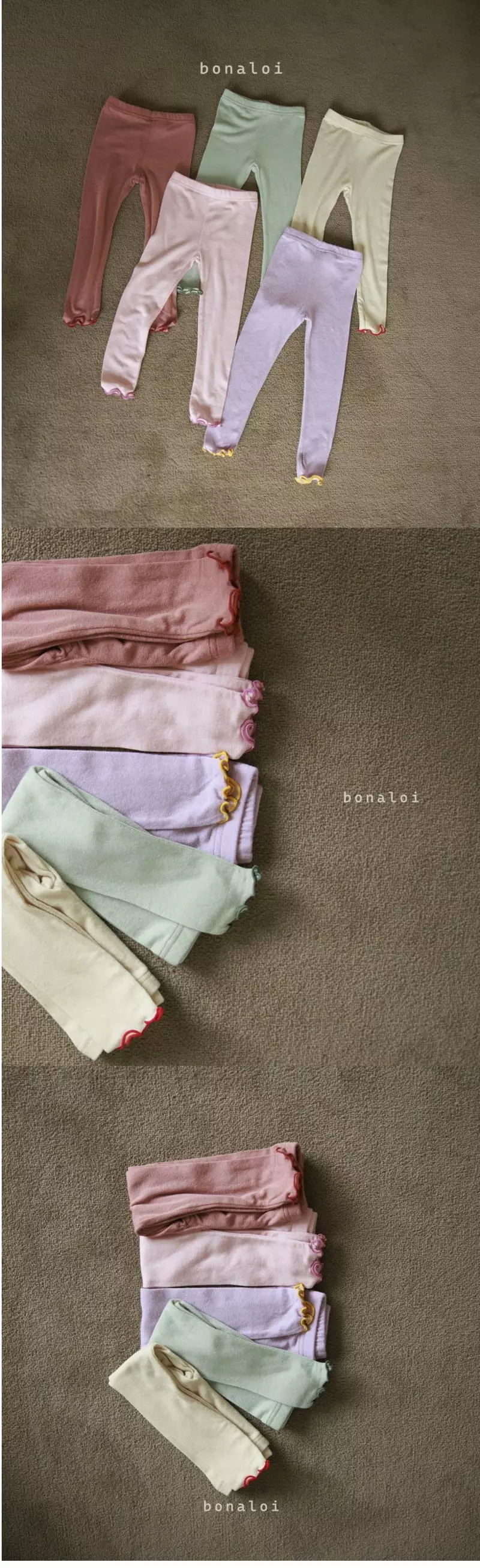 Bonaloi - Korean Children Fashion - #fashionkids - Paul Thin Leggings - 3