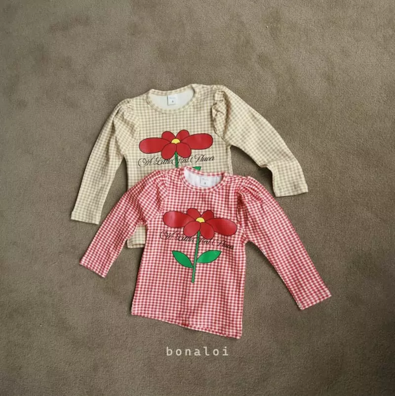 Bonaloi - Korean Children Fashion - #kidsstore - Little Flower Tee