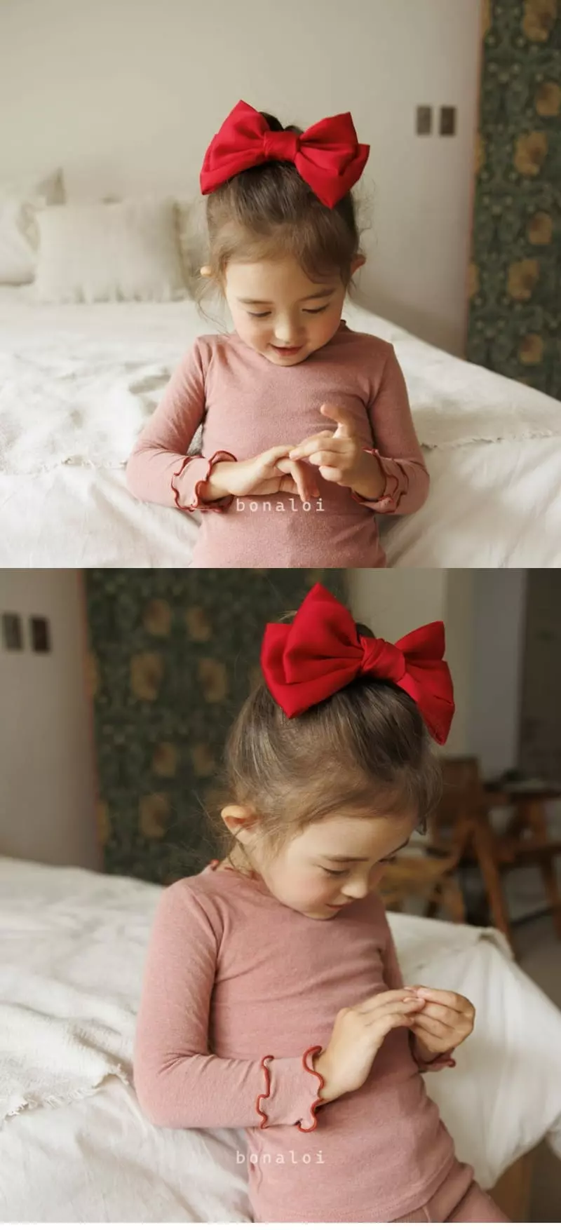 Bonaloi - Korean Children Fashion - #minifashionista - Gang Dan Ribbon Hairpin - 3