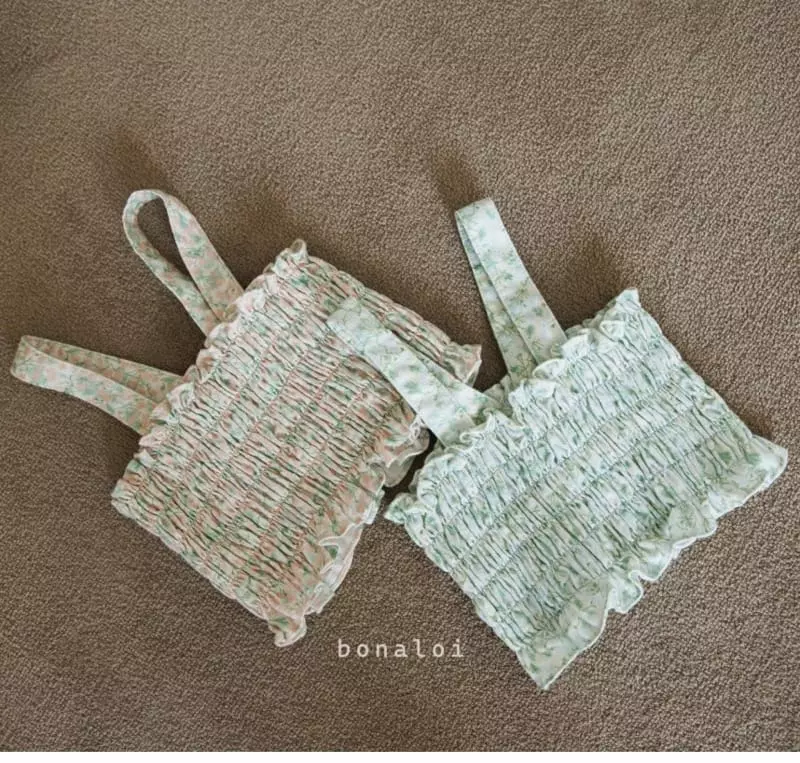 Bonaloi - Korean Children Fashion - #stylishchildhood - Smocked Bustier - 3