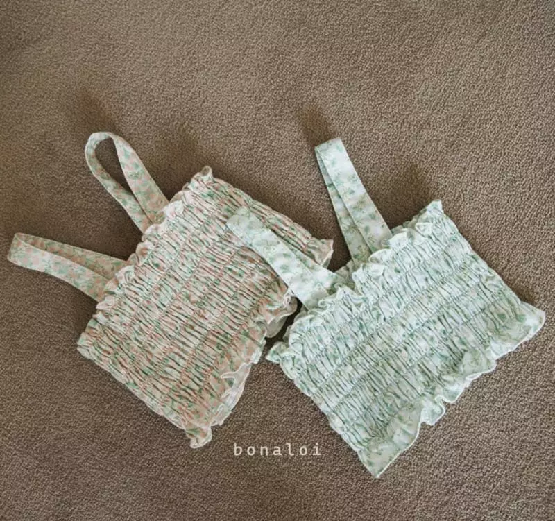 Bonaloi - Korean Children Fashion - #todddlerfashion - Smocked Bustier