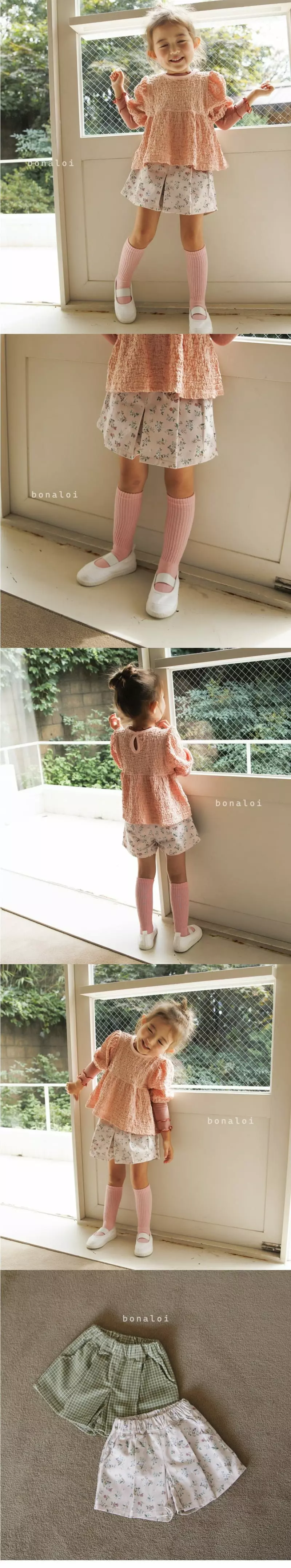 Bonaloi - Korean Children Fashion - #toddlerclothing - Wrinkle Skirt Pants - 3