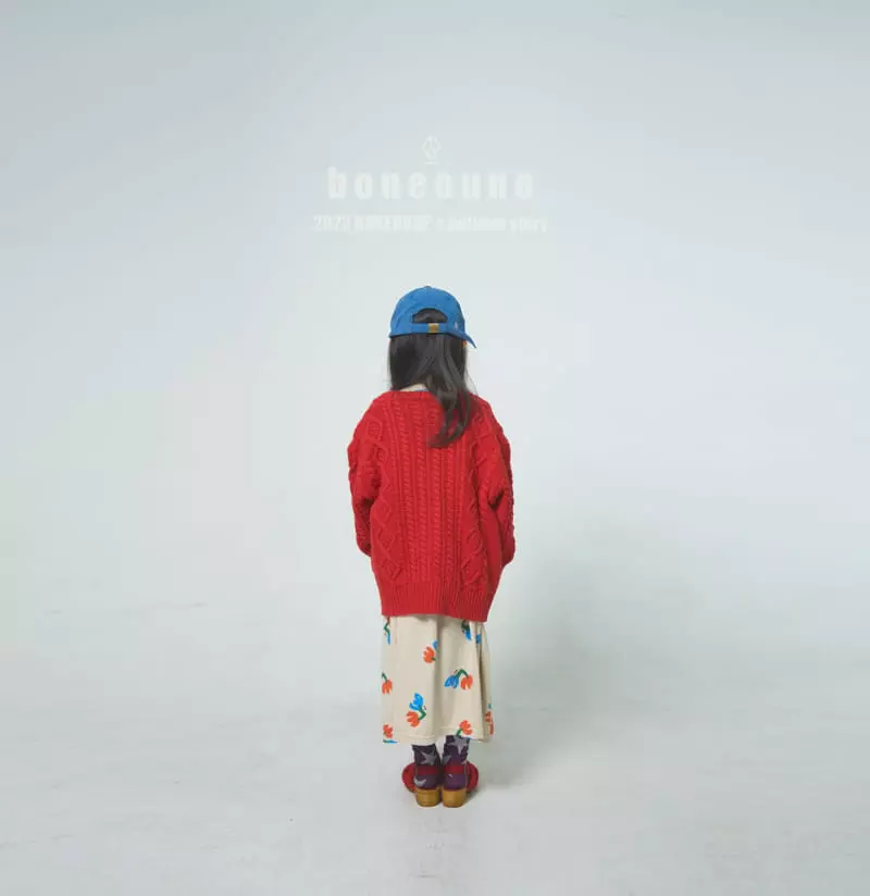 Boneoune - Korean Children Fashion - #Kfashion4kids - Cable Knit Cardigan - 5