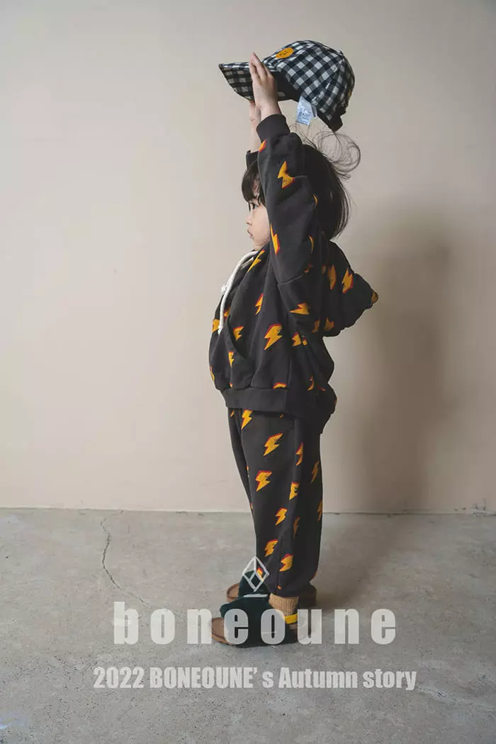 Boneoune - Korean Children Fashion - #stylishchildhood - Thunder Hoody - 4