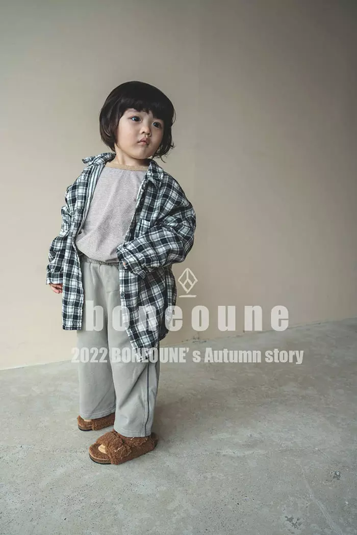 Boneoune - Korean Children Fashion - #designkidswear - Check Button Shirt - 5