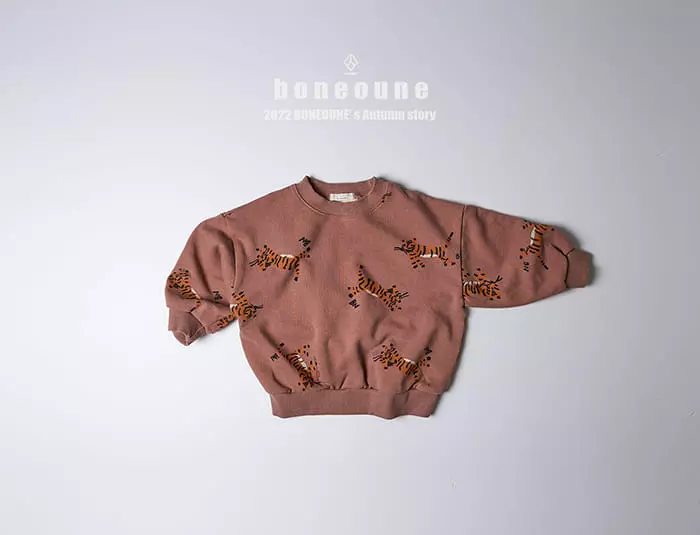 Boneoune - Korean Children Fashion - #fashionkids - Tiger 22 Sweatshirt