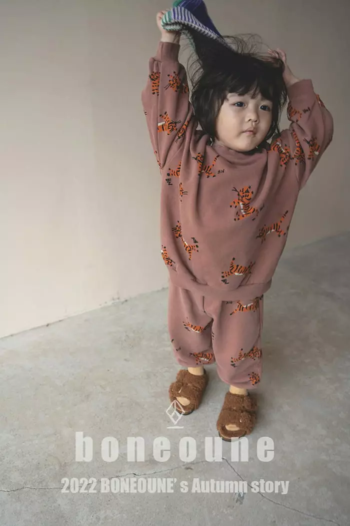 Boneoune - Korean Children Fashion - #kidsstore - Tiger 22 Sweatshirt - 3