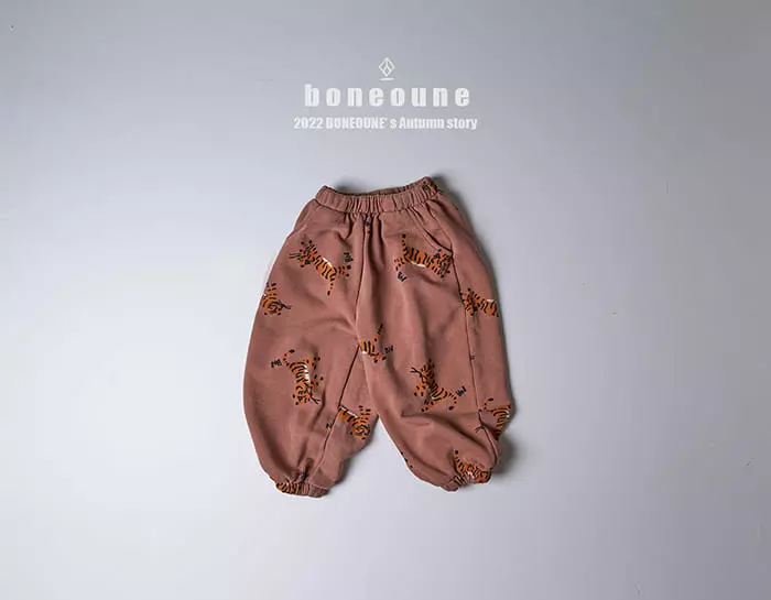 Boneoune - Korean Children Fashion - #kidsstore - Tiger 22 Pants - 2