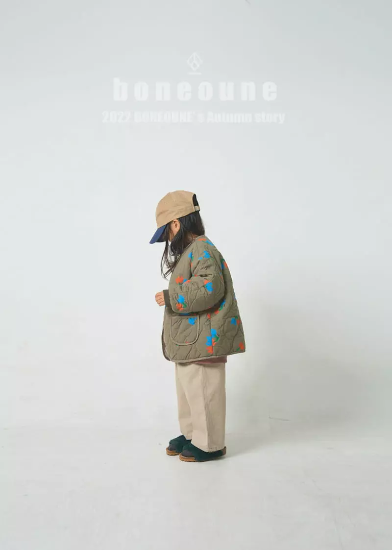 Boneoune - Korean Children Fashion - #kidsstore - Duson Flower Quilting Jacket - 6