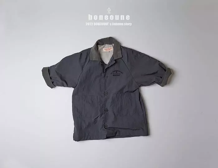 Boneoune - Korean Children Fashion - #littlefashionista - Uf Button Long Coat