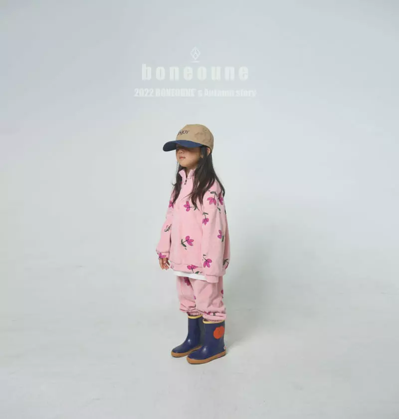 Boneoune - Korean Children Fashion - #littlefashionista - Pink Flower Pants - 3