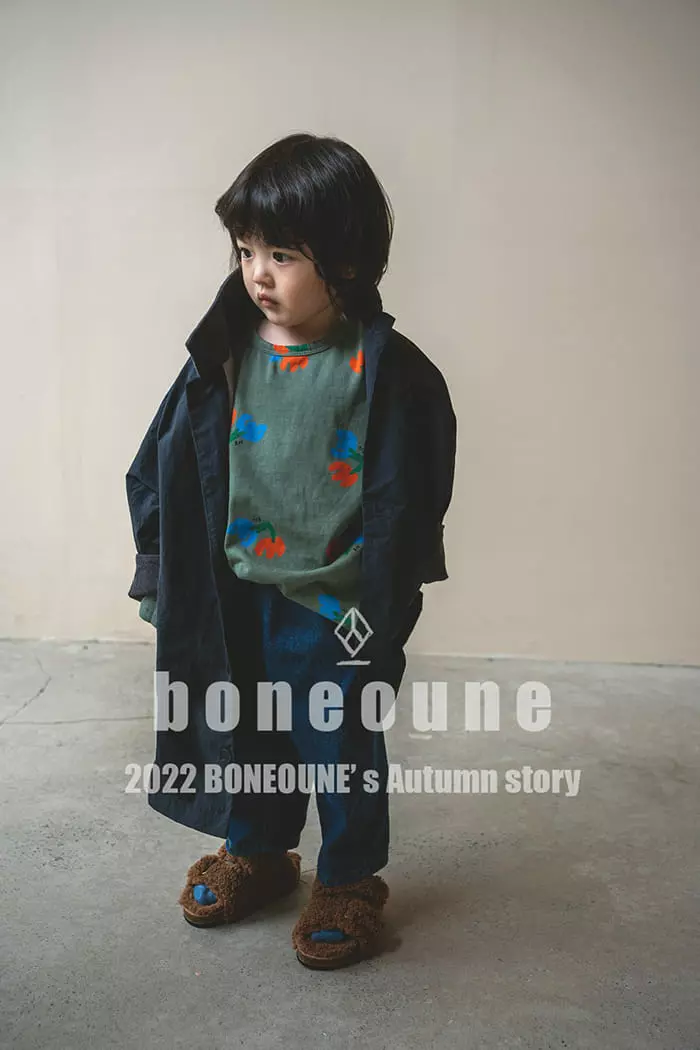 Boneoune - Korean Children Fashion - #magicofchildhood - Uf Button Long Coat - 2