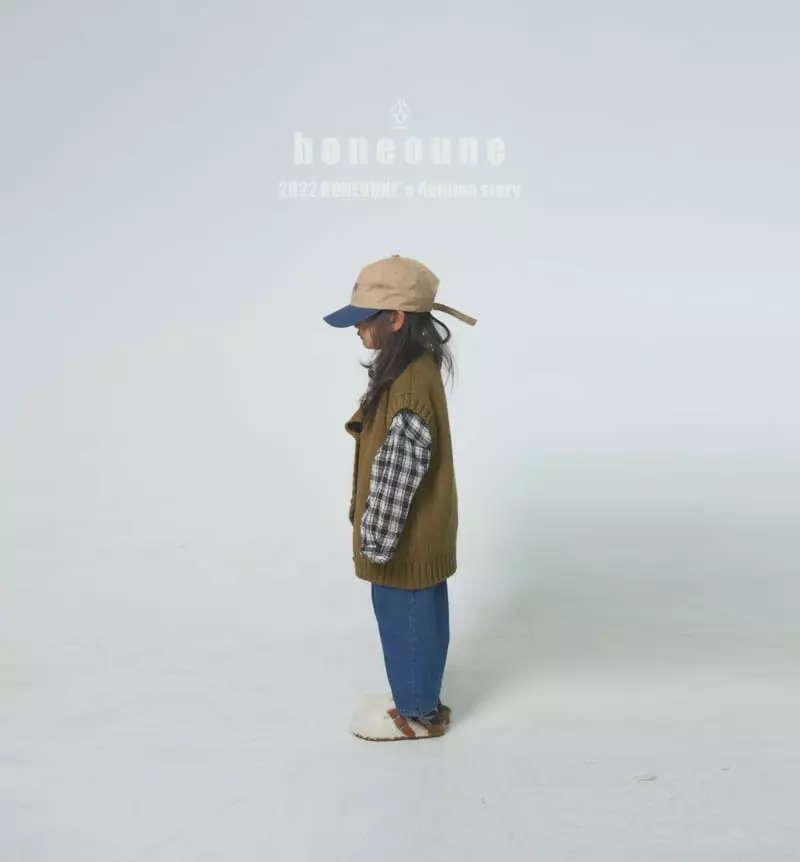 Boneoune - Korean Children Fashion - #magicofchildhood - Loose Knit Vest - 8