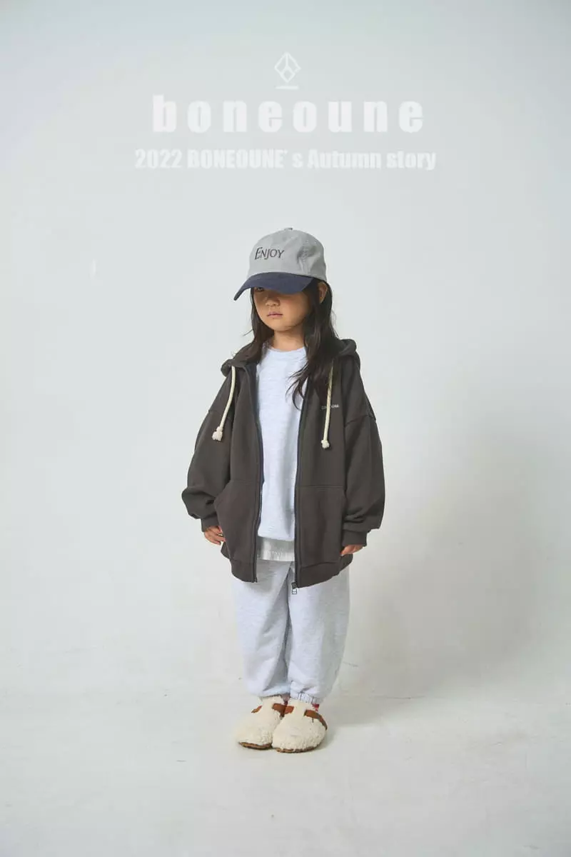 Boneoune - Korean Children Fashion - #magicofchildhood - Sold Hoody Zip-up - 5