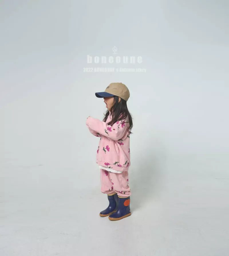 Boneoune - Korean Children Fashion - #littlefashionista - Pink Flower Pants - 4