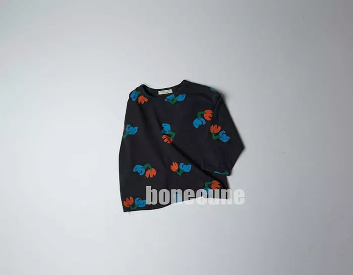 Boneoune - Korean Children Fashion - #minifashionista - Duson Flower Tee - 2