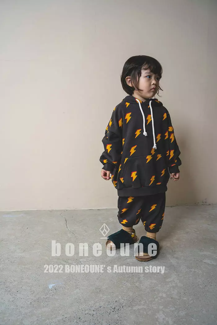 Boneoune - Korean Children Fashion - #stylishchildhood - Thunder Hoody - 3