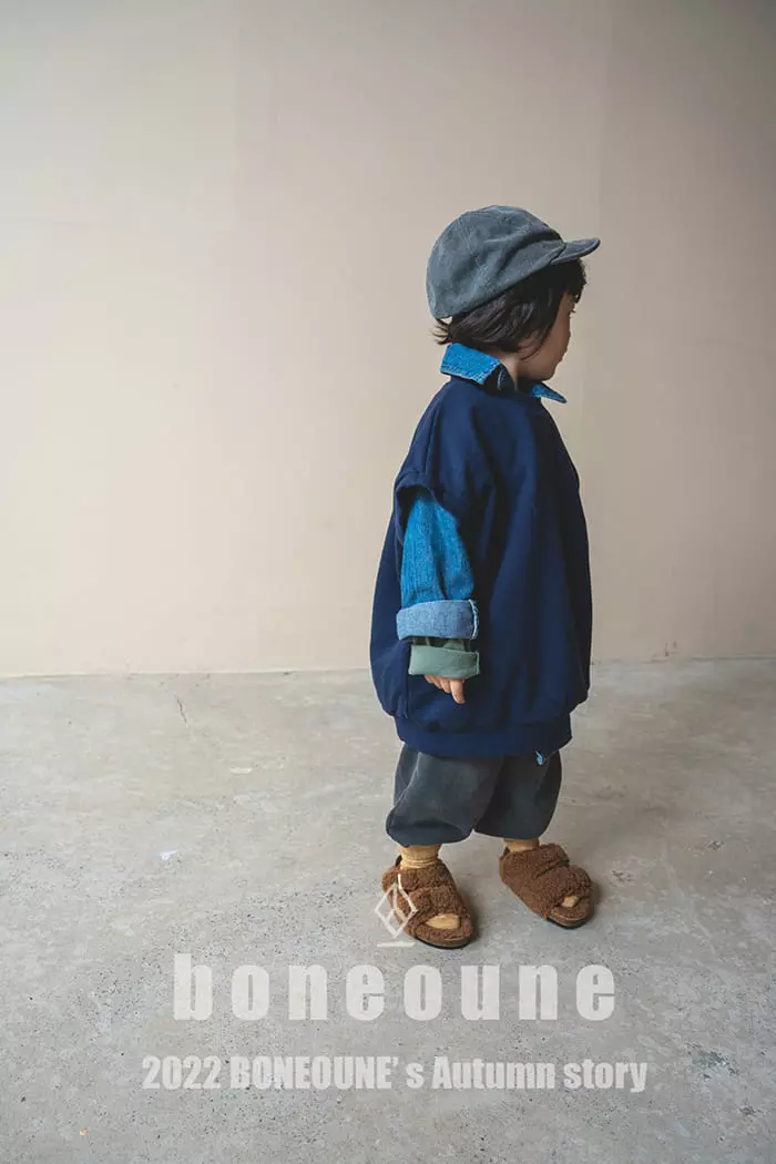Boneoune - Korean Children Fashion - #stylishchildhood - Hello Denim Shirt - 5