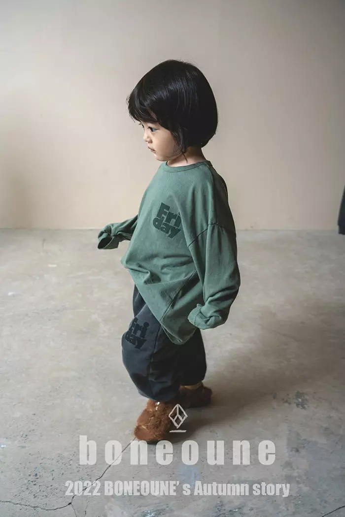 Boneoune - Korean Children Fashion - #toddlerclothing - Friday Tee - 4