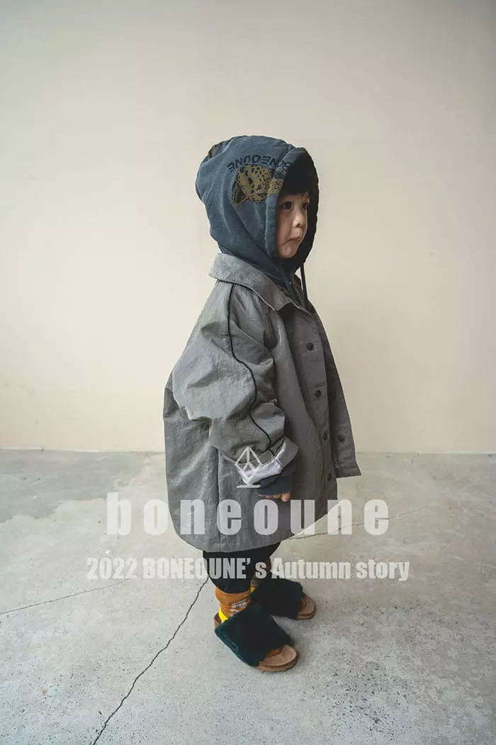 Boneoune - Korean Children Fashion - #todddlerfashion - Cheetah Button Hoody - 5