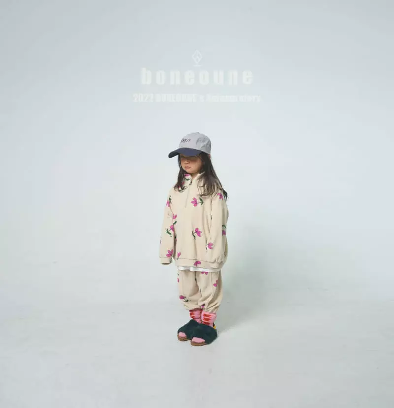 Boneoune - Korean Children Fashion - #toddlerclothing - Pink Flower Pants - 8