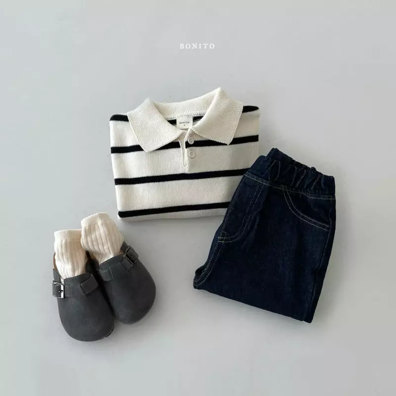 Bonito - Korean Baby Fashion - #babyboutique - Knit Collar Tee - 10