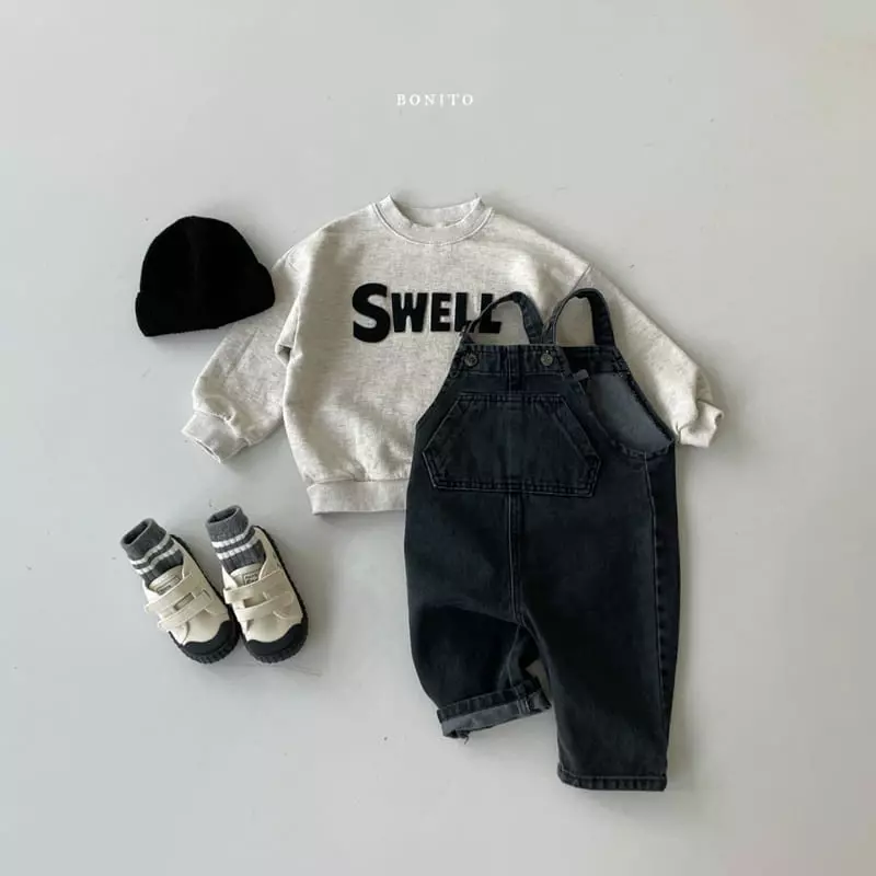 Bonito - Korean Baby Fashion - #babyboutique - Denim Dungarees Bebe - 5