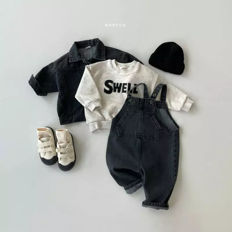 Bonito - Korean Baby Fashion - #babyboutique - Denim Dungarees Bebe - 6