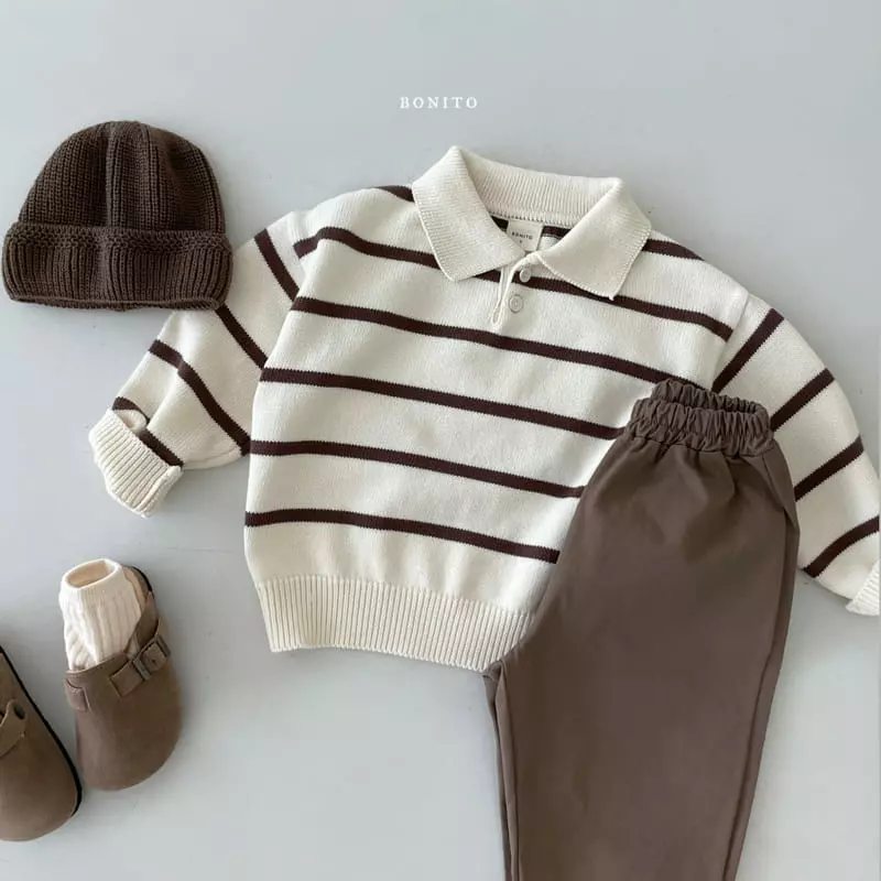 Bonito - Korean Baby Fashion - #babyboutiqueclothing - Knit Collar Tee - 12
