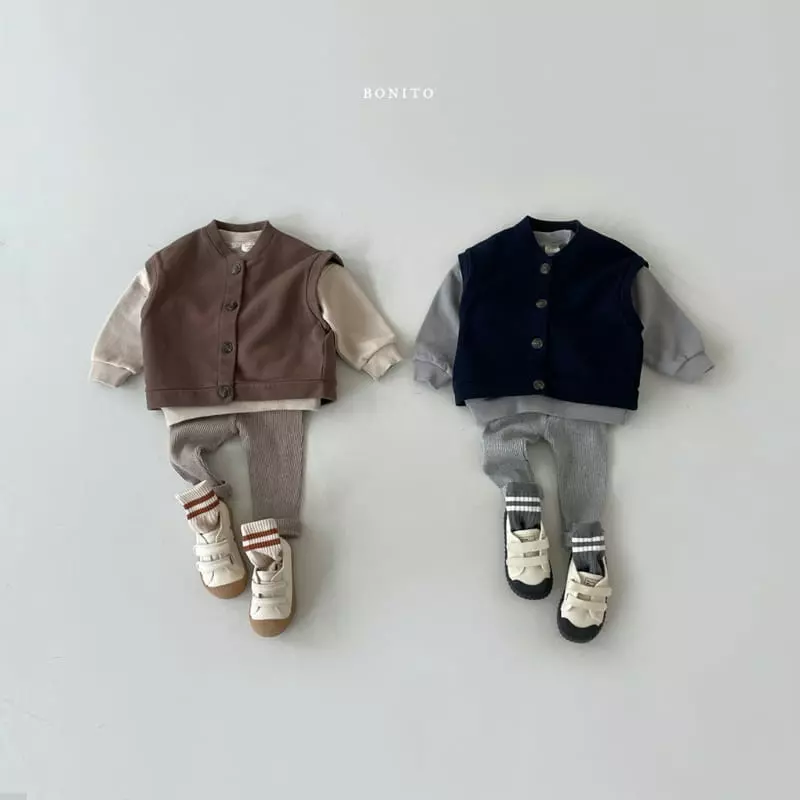 Bonito - Korean Baby Fashion - #babyfashion - Lettering Vest Bebe - 6
